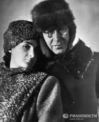 Sergei Prokofiev con su segunda mujer, Mira Mendelssohn