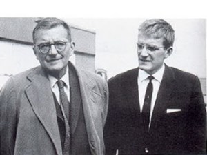 Dmitri Shostakovich acompañado de su hijo Maxim, en una instantánea de 1962